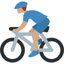 illustration of a person biking